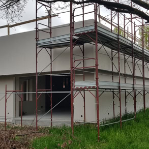 Fase di cantiere del progetto di realizzazione del polo d'infanzia di Vigasio: Origine Ingegneria si sta occupando della sicurezza in cantiere.